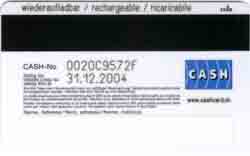 Carte Cash CA14 - dos