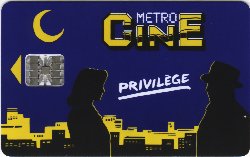 Carte Métro Ciné CI8 - face