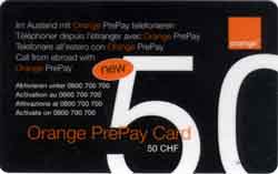 Carte recharge Orange ROR11 - face